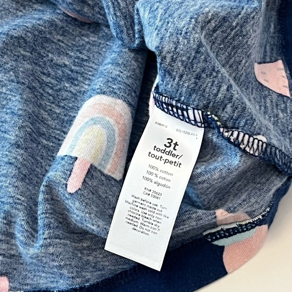 ⚡️4/$20⚡️Carter's Kids Navy Unicorn and Ice Cream Dress | Girls 3T - Picture 6 of 9